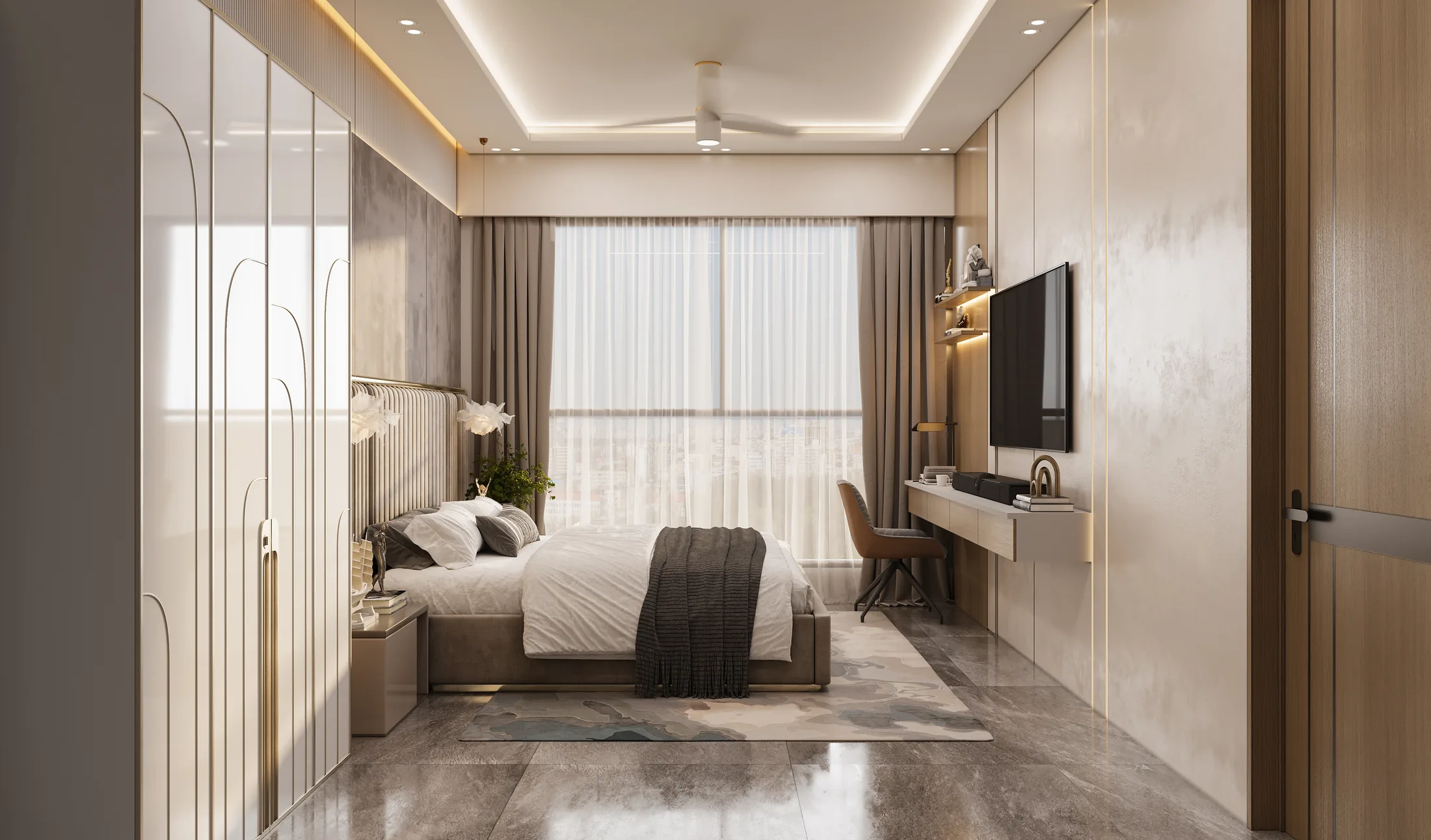 Master bedroom interior